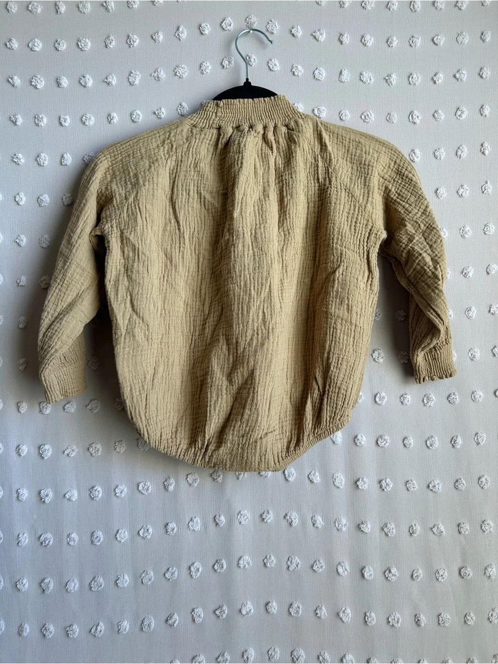 NWT The Simple Folk Muslin Body Suit 18/24 Months Camel Brown